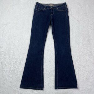 Paige Premium Women’s Canyon Flare Jeans Size 24‎ (27x30) Blue Stretch